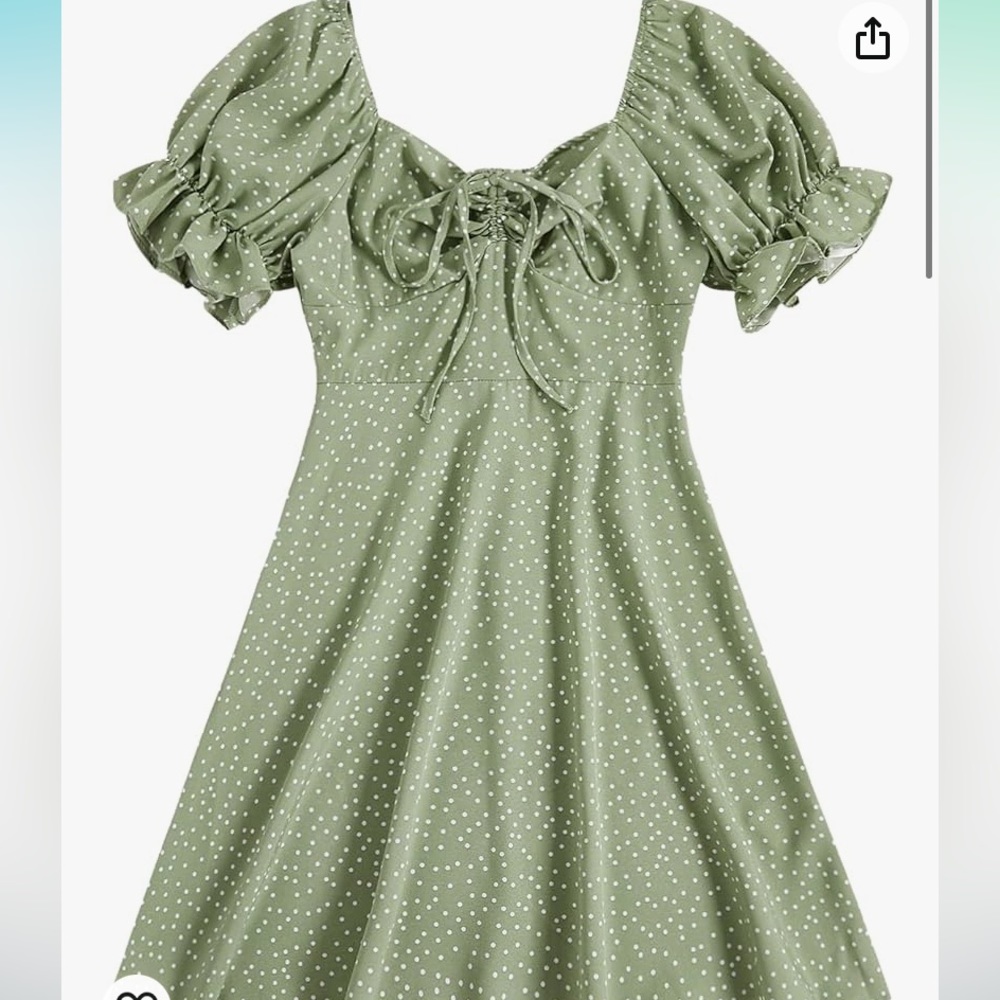 Polka dot mini dress